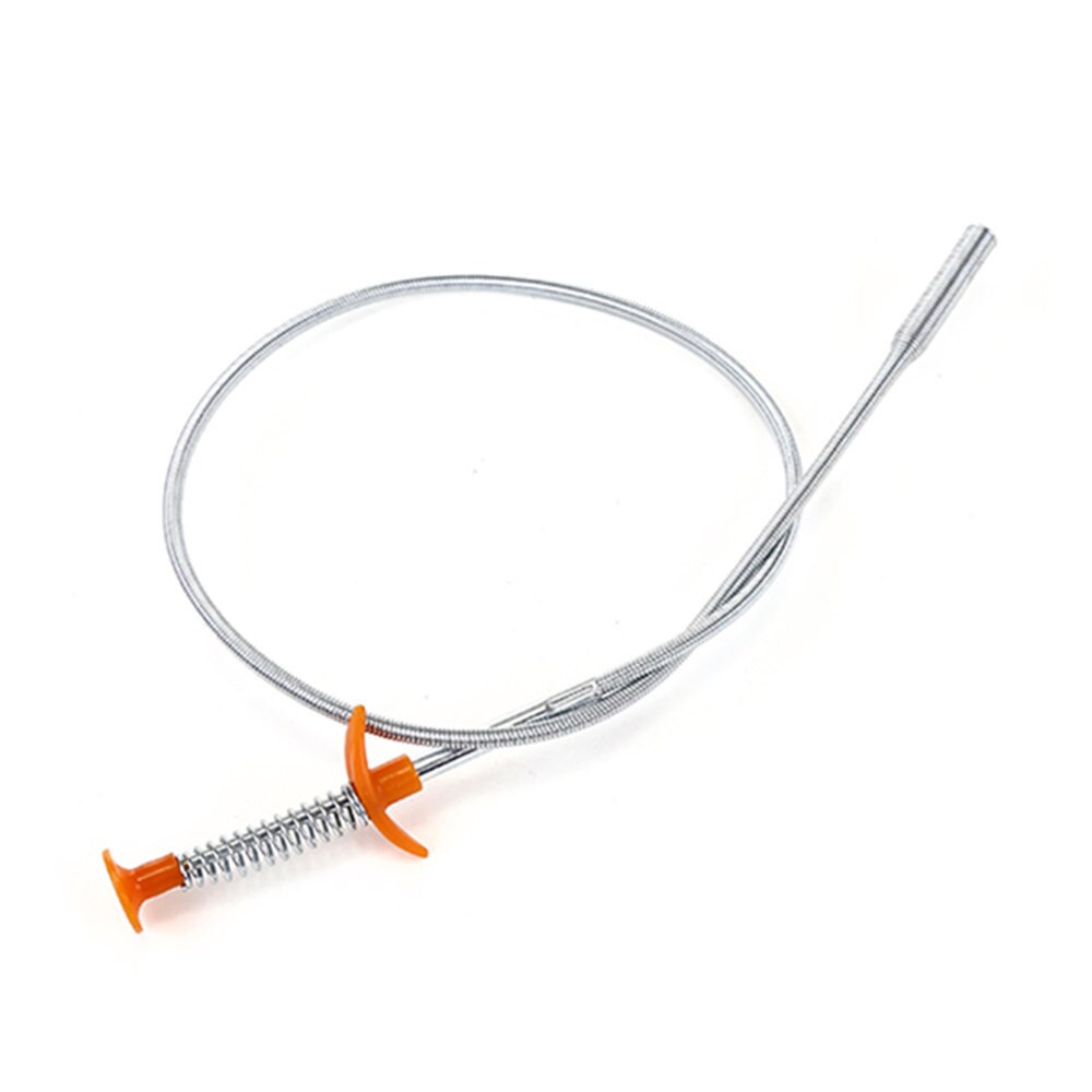 Sink Drains Grabber Tool Flexible Long Reach Claw Pick Up Narrow Bend Curve Floor Drain Sewer Spring Grip Cleaner