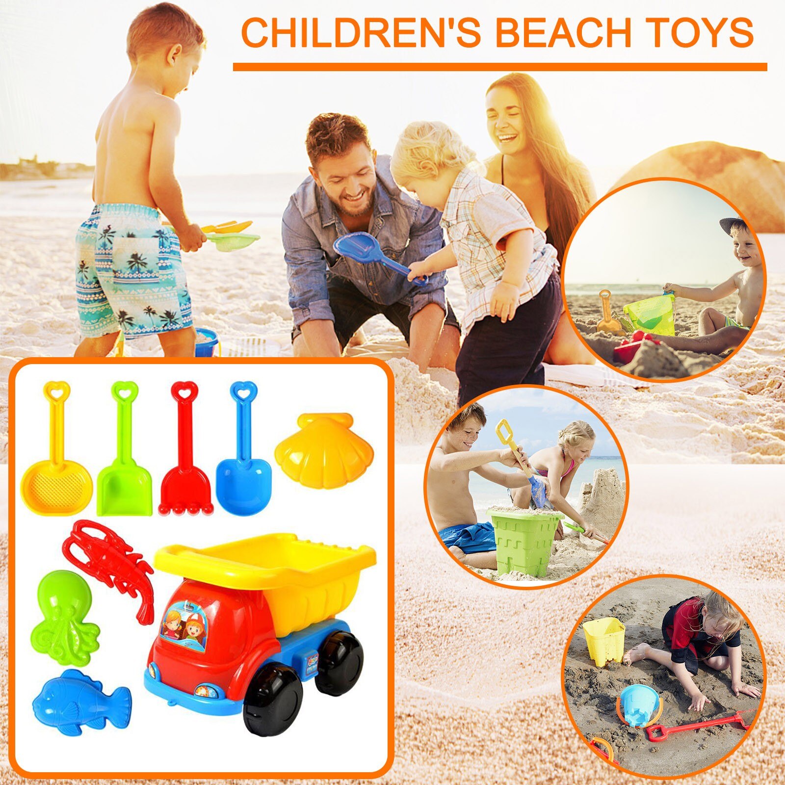 9 Stuk Strand Speelgoed Zand Set Zand Play Zandbak Speelgoed Zomer Outdoor Speelgoed Strand/Zand Speelgoed Voor Kinderen speelgoed