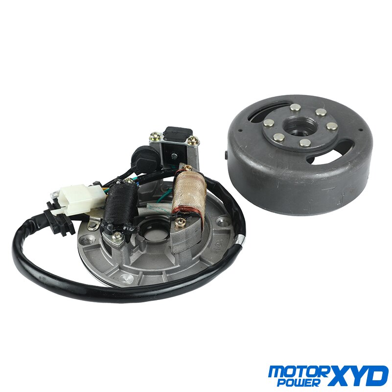 Motorcycle AC Ignition Magneto Stator Flywheel Kit For Lifan LF 50cc 110cc 125cc Horizontal Engines Dirt Pit Bikes