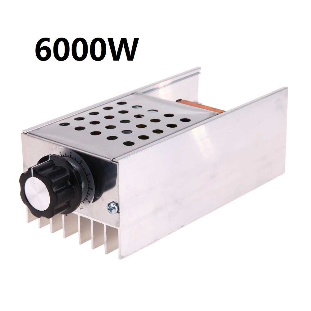 AC220V 10000 W High Power Scr BTA10 Elektronische Voltage Regulator Speed Controller Digitale Display Voor Dimmen Speed Thermostaat: 6000w