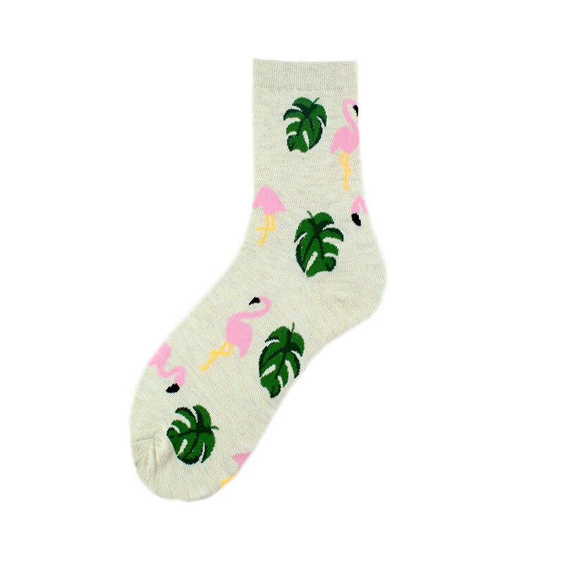 Summer Cartoon Fruit Banana Avocado Cotton Socks Women Korean Version Of Street Socks: style5