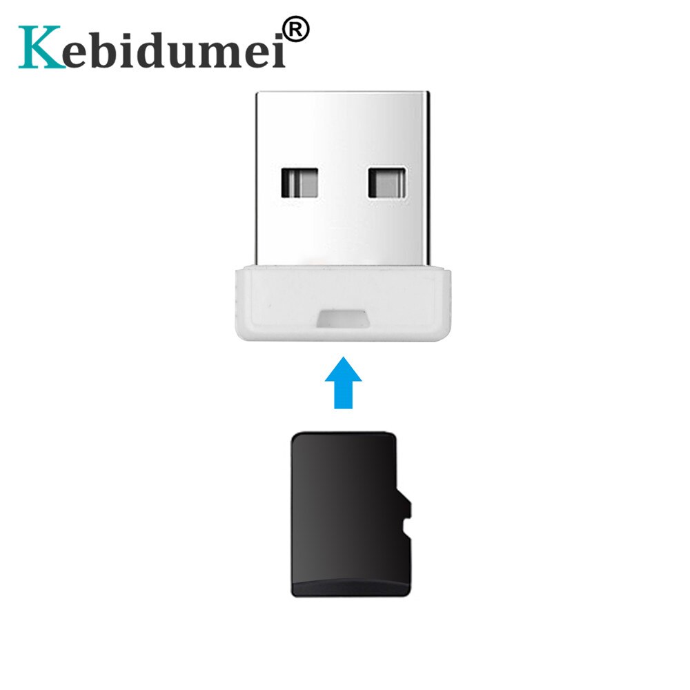 Kebidumei Computer USB 2.0 Micro SD Card Reader For Laptop TF Flash Memory Card Reader Mini Adapter