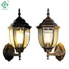 Outdoor Wall Sconce Black Bronze Wall Lamp E27 Bulb Up Down Lights Garden Coach Yard Outside Exterior Garage Sconces Porch Light