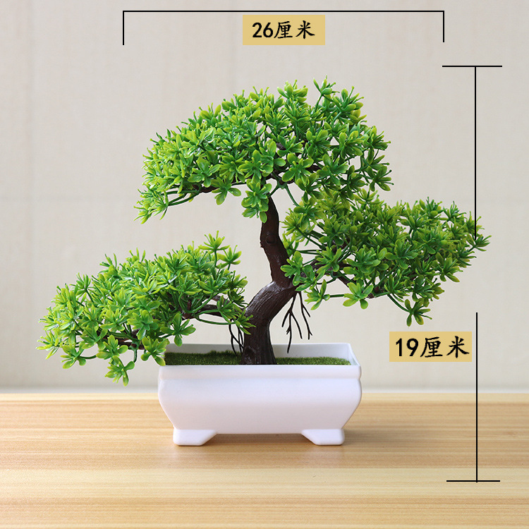 1pc Künstliche Pflanzen Bonsai Kleine Baum Simulation Pflanzen Gefälschte Blumen Tisch Topf Ornamente Hause Dekoration Hotel Garten Decor: Champagner