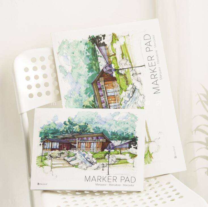 160gsm Marker Paper Pad for Marker Painting A4 A3 Painting Paper 32 Sheets