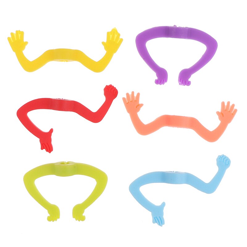 6 pièces Silicone Charade mains forme vin verre marqueur boire tasse Identifier signe de tasse pour Cocktails Champagne (couleur aléatoire)