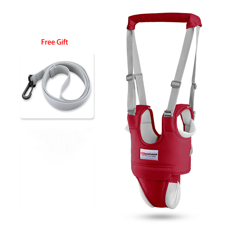 Corde d&#39;apprentissage pour bébé, ceinture de marche pour bébé, pour garçon et fille, Anti-chute, à double usage, corde de Traction artefact: Security Red