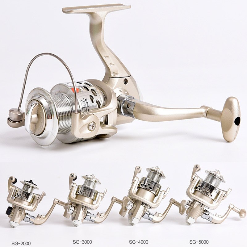 spinning Wędkarstwo rolka SG2000-5000 seria 5.1: 1 stosunek koła 6 łożysko kulkowe morze kołowrotek wędkarski sek88