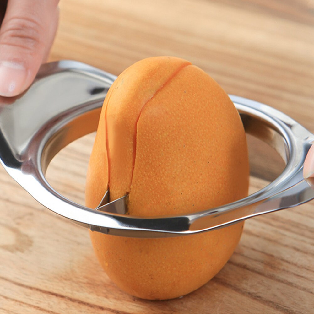 Stainless Steel Mango Splitter Slicer Cutter Pitter Mango Core Pit Remover Watermelon Peeler Fruit Vegetable Kitchen Tool