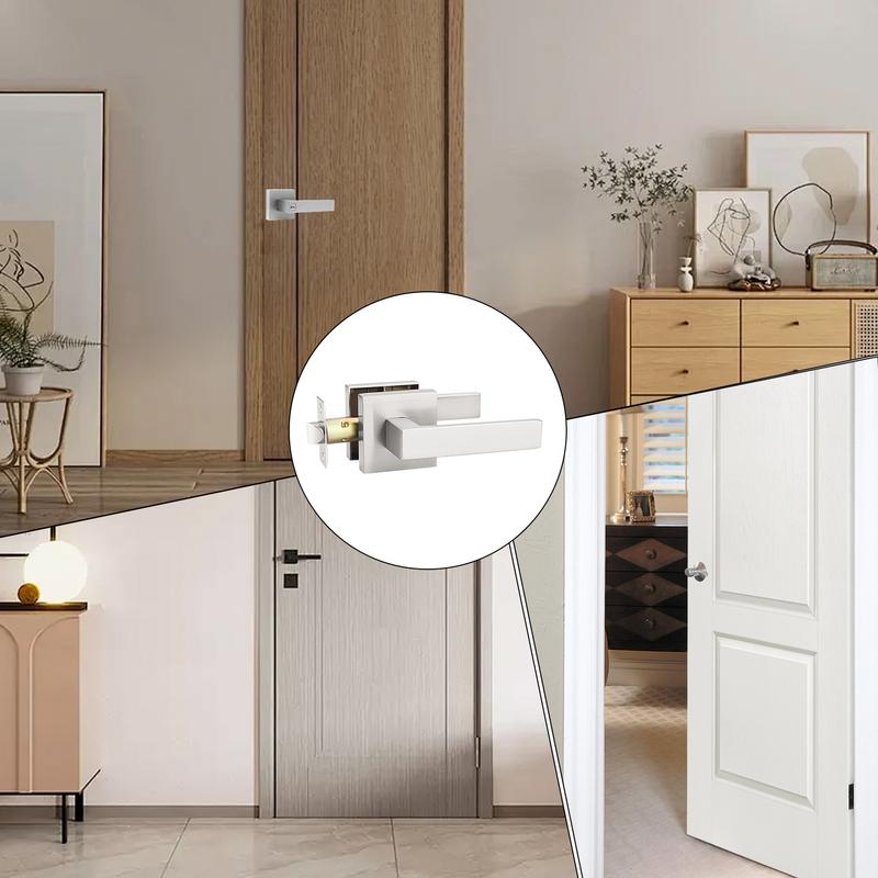 Bedroom Door Knobs Door Locks Door Levers For Passage Heavy Duty Door Locks Reversible Flat Levers Door Handles For Right Or