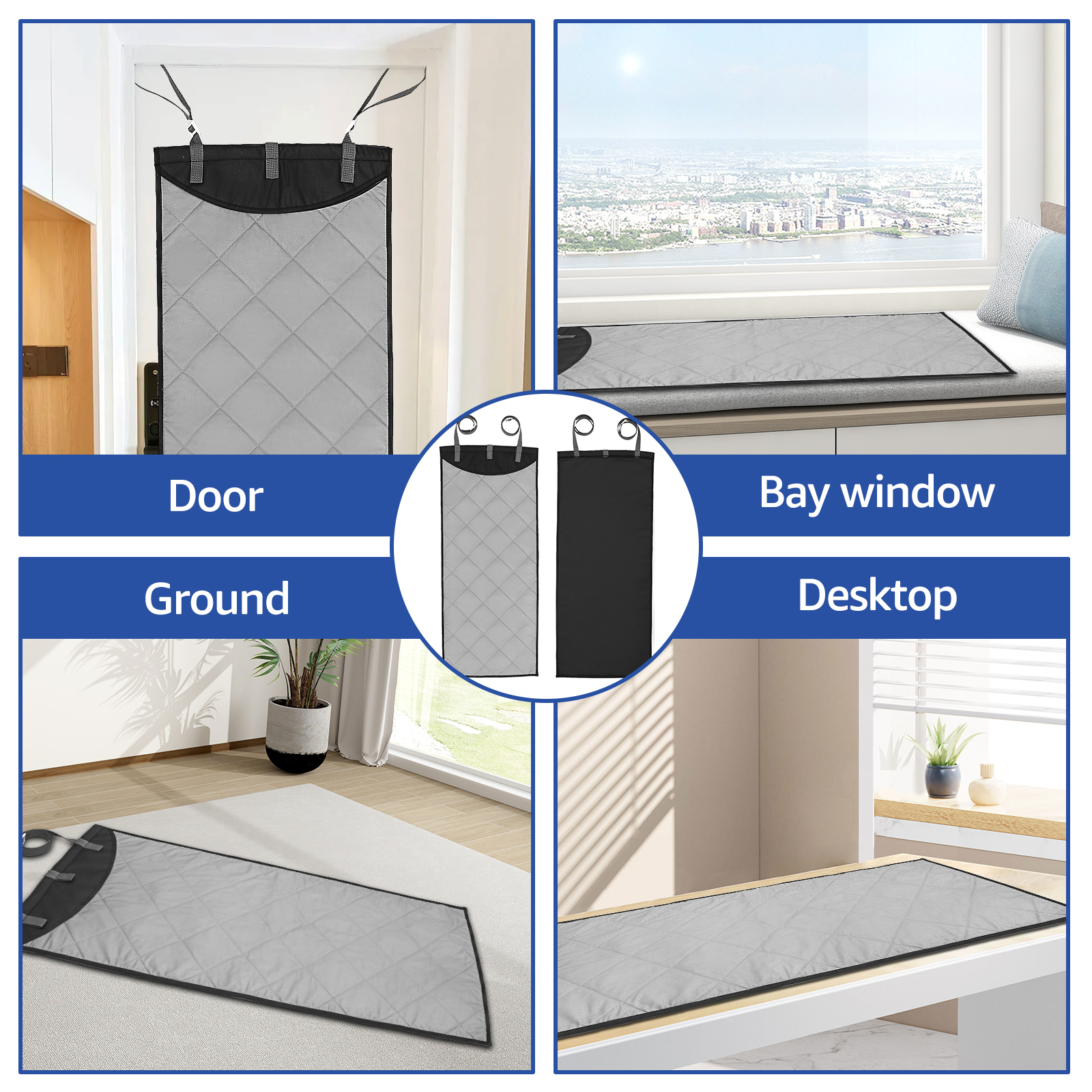 Boven de deur Strijkplank Verticale kledingstomer Pad Hittebestendig kledingverzorgingskussen voor draagbare stoomboot 45,27×18,89 inch