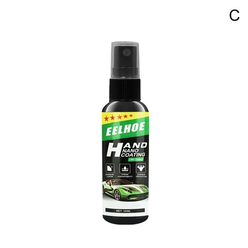 Pintura en aerosol de cerámica líquida, sellador en espray para esmalte de coche, capa superior, nanorrecubrimiento rápido, cera en espray para coche, limpieza de coche: 100ml