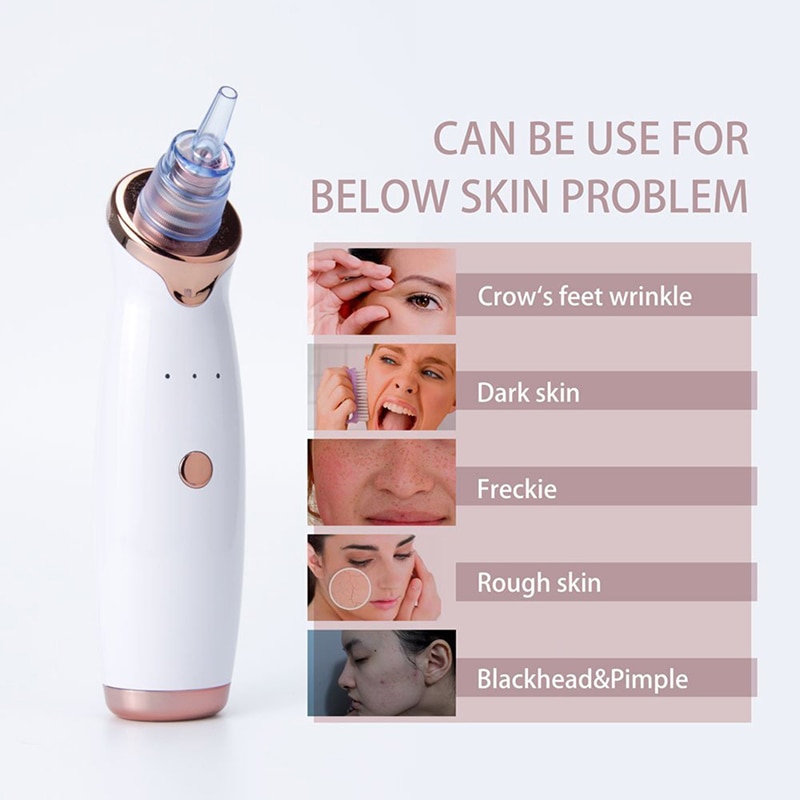 Blackhead Remover Acne Pore Vacuum Skin Care Tools Pimple Removal Blackhead Vacuum Suction Tool Black head Face Pore Cleaner Set