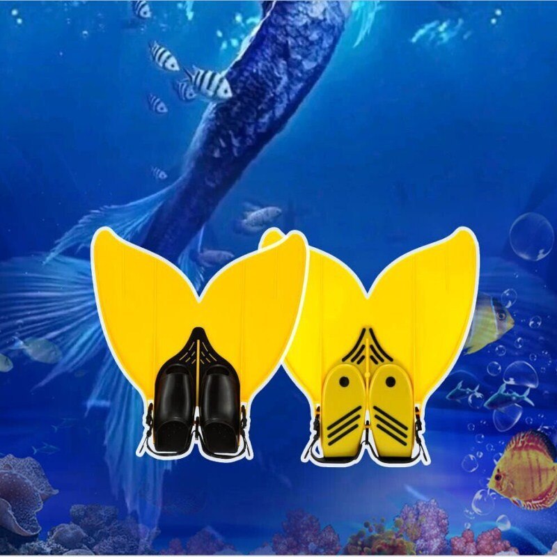 Kid Mermaid Swim Kid Swimming Fins Foot Flipper Diving Feet Tail Monofin FOR Children Water Sports Training Swim Shoes