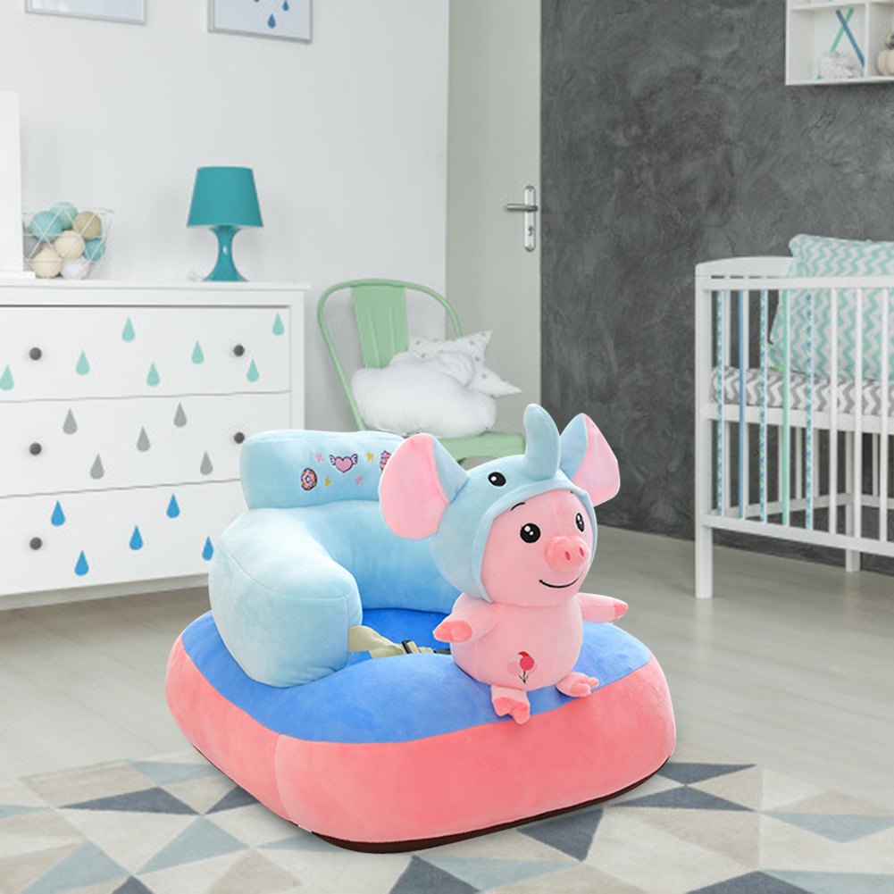 Cartoon Baby Sofa Covers Leren Zitten Seat Feeding Stoel Gevallen Sofa Geen Filler Cradle Baby Kinderen Seat Couch