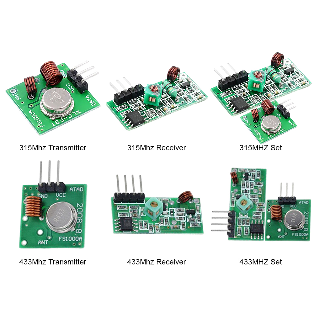 Émetteur-récepteur RF sans fil, technologie de télécommande, 10MW, 315/433 Mhz, 3.5-12V, DC 5V, bricolage Ardu37