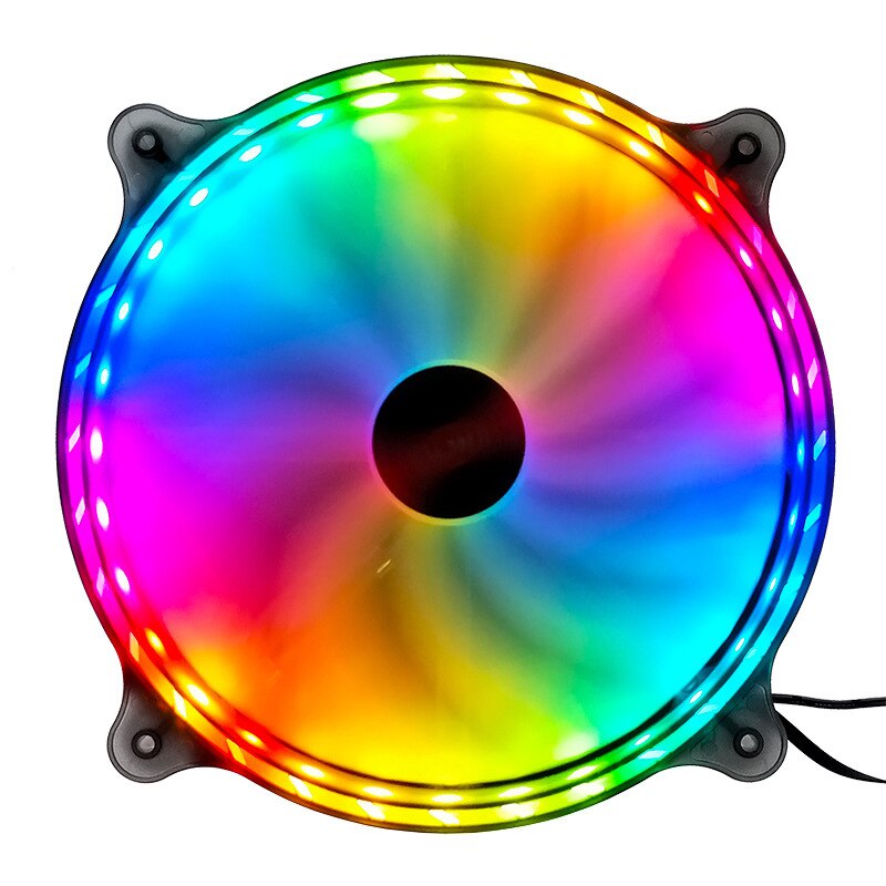 Högt luftflöde 200mm st fodral fläkt ventilador tyst kylning för dator 6 pin mute pwm rgb fodral fläktar kylare justera fläktar kylare