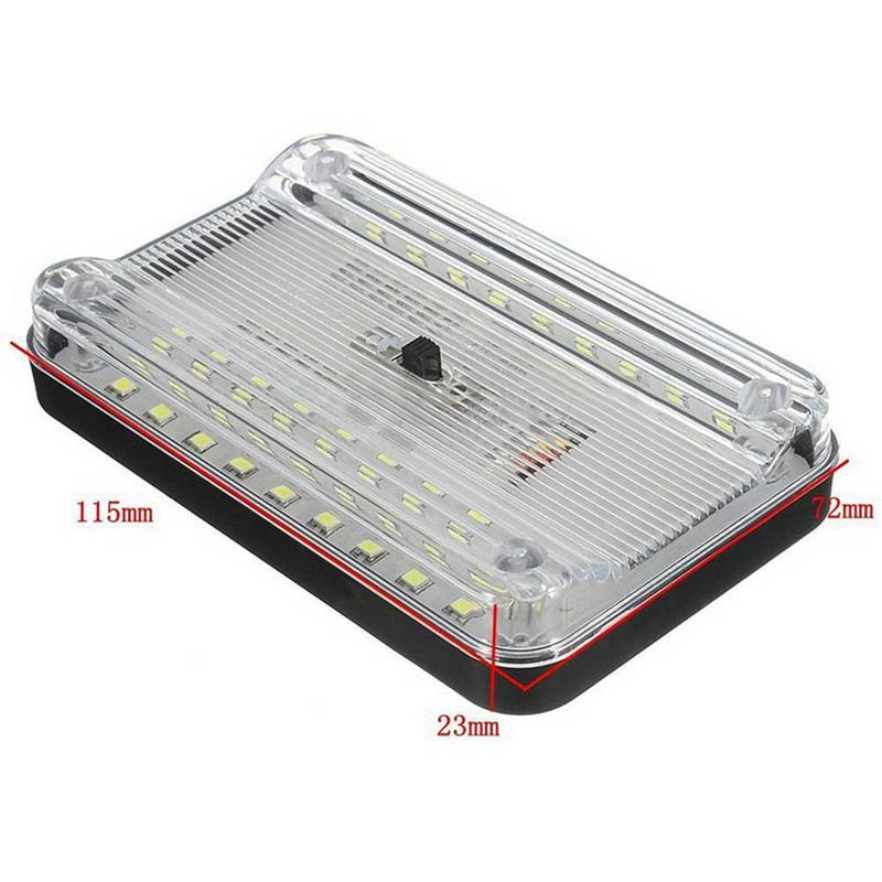 12V 36 LED Car Roof Lamp Universal Trunk Lamp Ultra Thin Waterproof High Brightness Car Vehicle Interior Lights