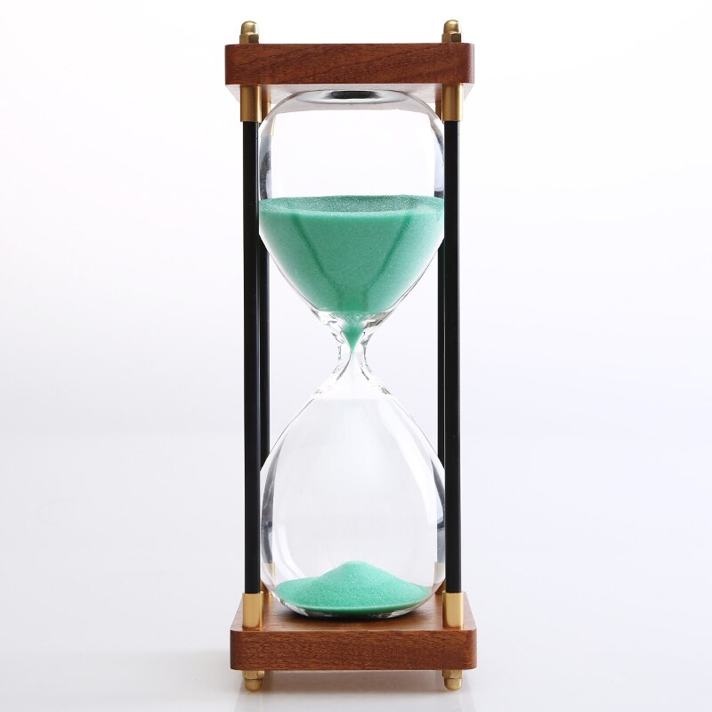 RETRO HOURGLASS TIMER DESKTOP 30 MINUTES HOURGLASS CHILDREN'S BIRTHDAY HOME DECORATION ACCESSORIES HOURGLASS SAND TIMERS: Silver
