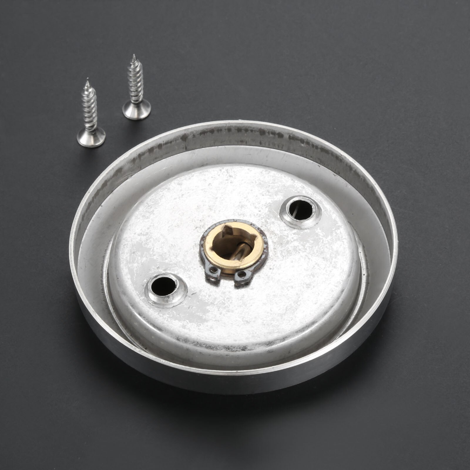 1pc Silver Invisible Cup Handle Hidden Door Cabinet Drawer Pulls Stainless Steel Furniture Round Recessed Pull Handle