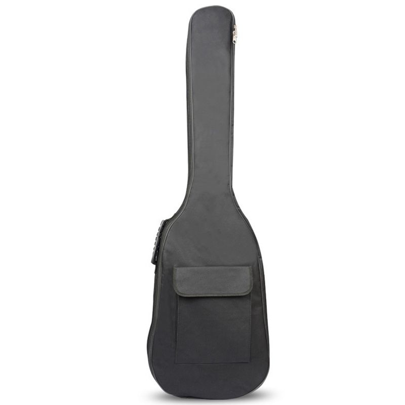 Sort vandtæt dobbelt stropper basguitar rygsæk gig taske til elektrisk bas 5mm tykkelse svamp polstret guitar sag: Default Title