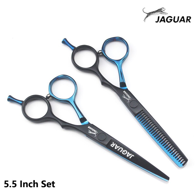 JAGUAR Hair Scissors 5.5&6.0 Inch Cutting Thinning Set Hairdressing Scissors Barber Tools salons she: 5.5 Inch Set 03
