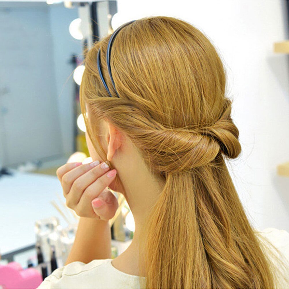 1 pieza aro de pelo de cabeza ajustable de doble capa para mujeres los mejores para chicas banda elástica para el pelo accesorios de estilo