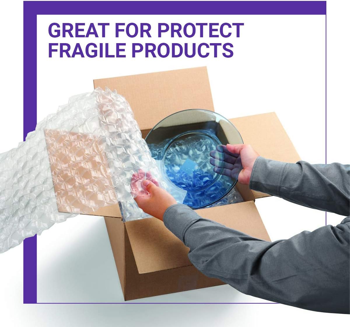 Bubble Cushioning Wrap Padding Bubble Packaging Film Shockproof Foam Roll Small Cell Clear Bubble Wrap Multi-purpose Material