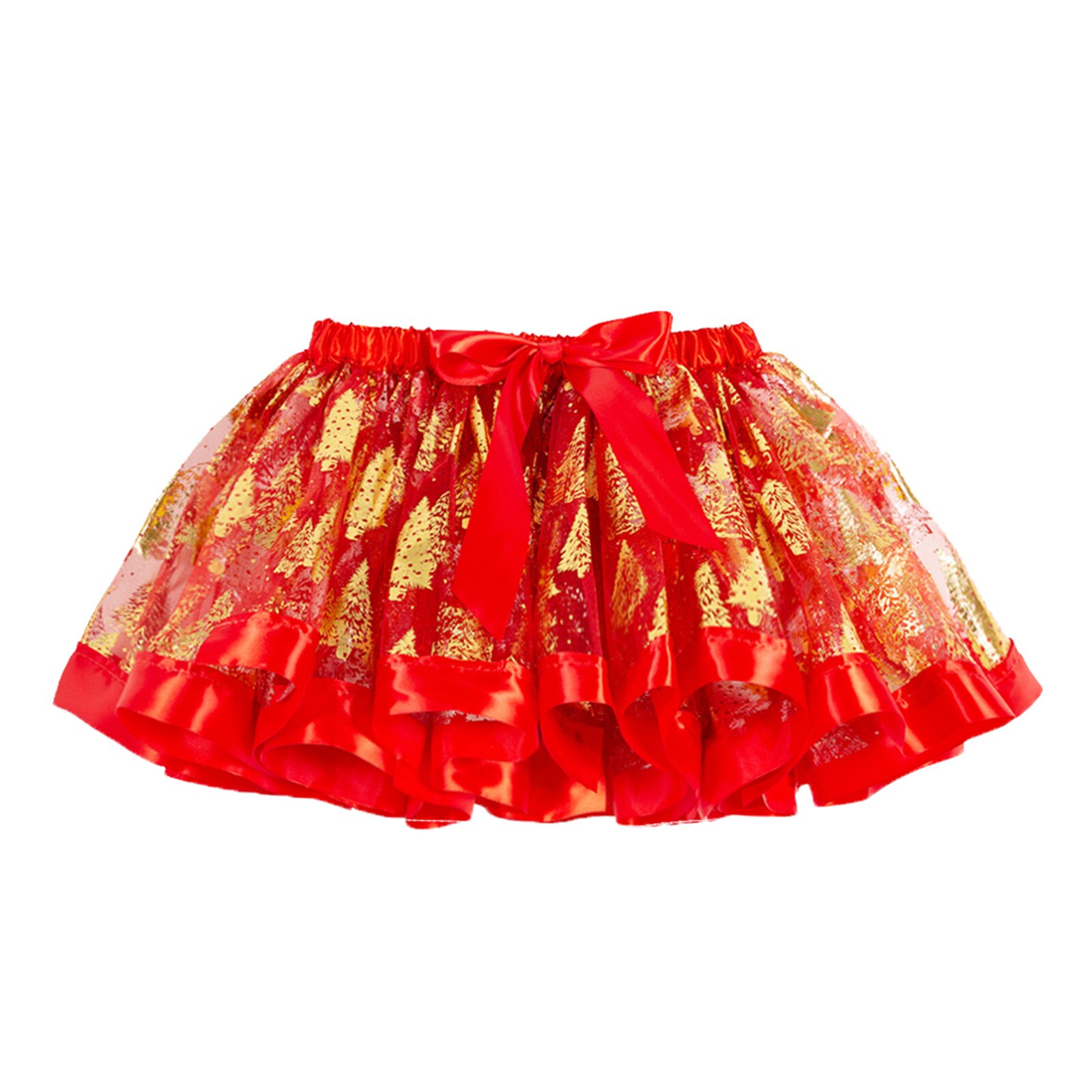 Natal crianças meninas tutu saia dos desenhos animados paillette natal bailarina pettiskirt ballet princesa festa dança traje tule saia: YELLOW / M for 5-8 Years
