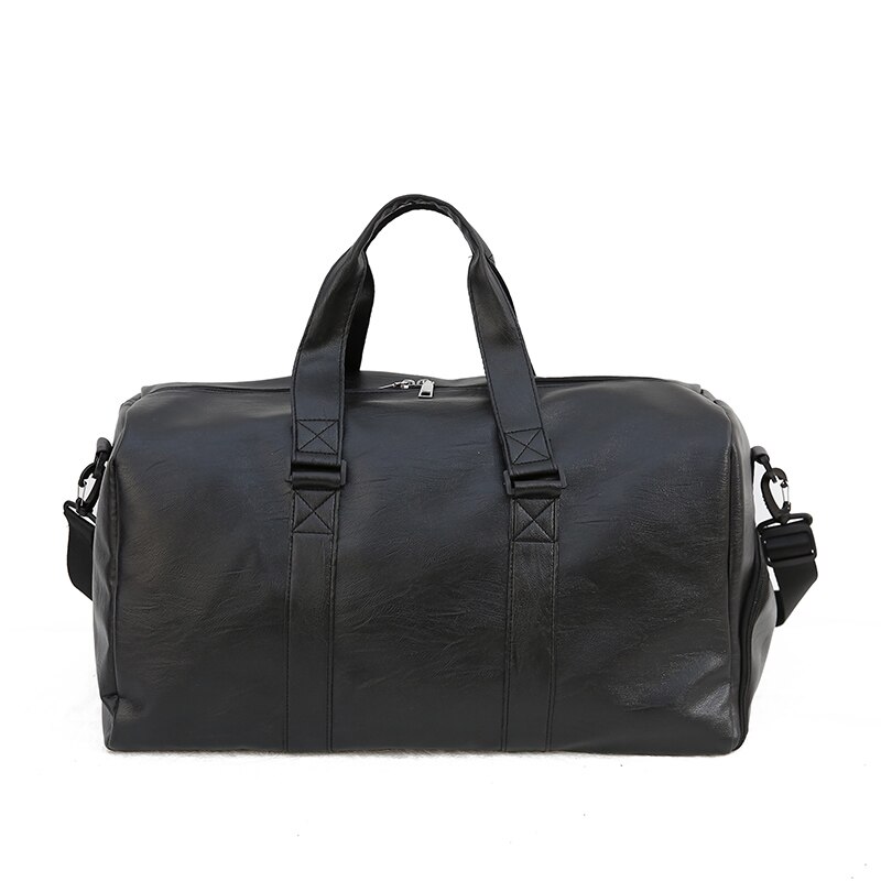 Casual PU Leather Travel Duffel Bag Large Capacity Travel Bags Men Messenger Handbags