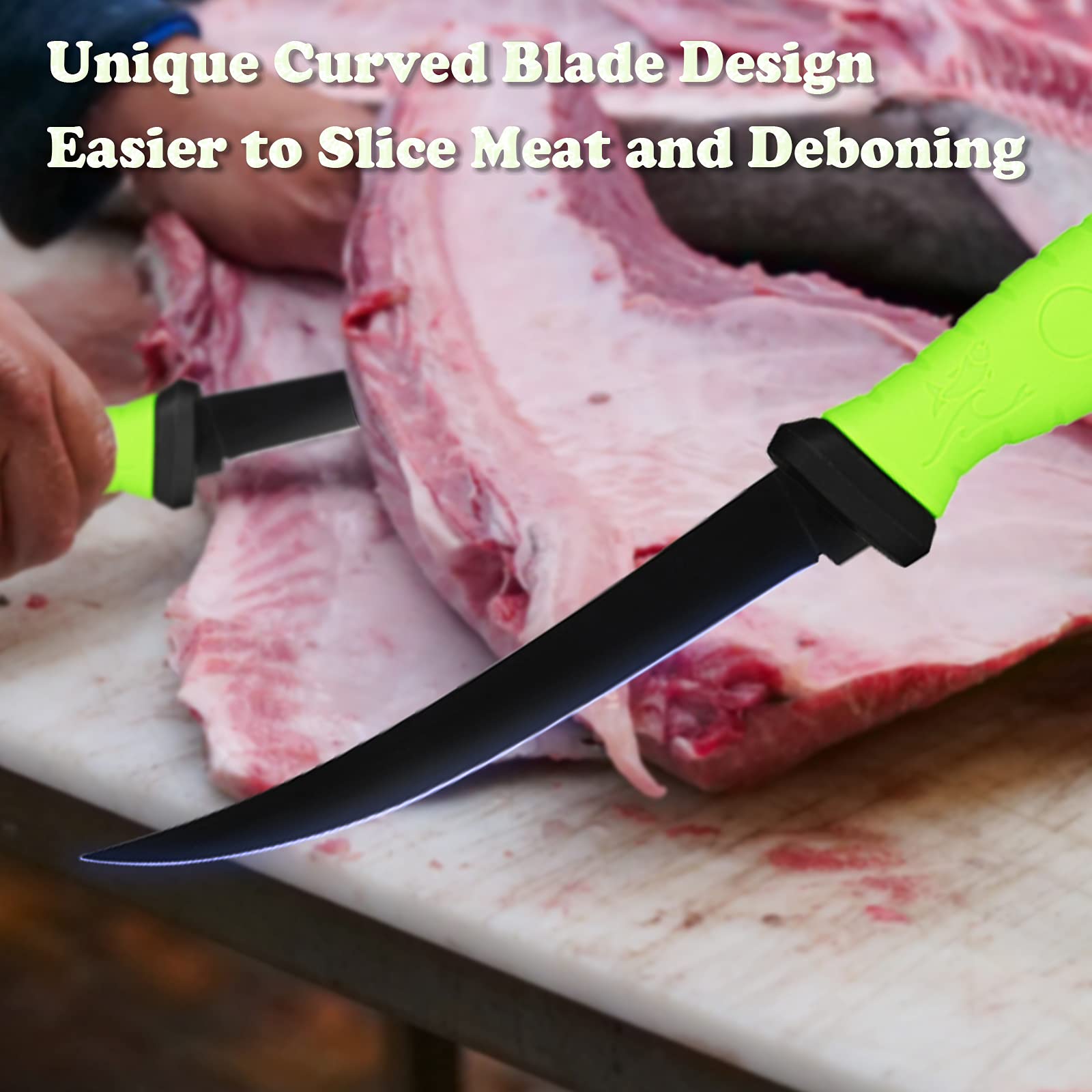 Cuchillo de deshuesado de filete de acero inoxidable para pescado, cuchillo de carnicero, cortador de frutas y verduras, cuchillos de cocina para cortar pescado