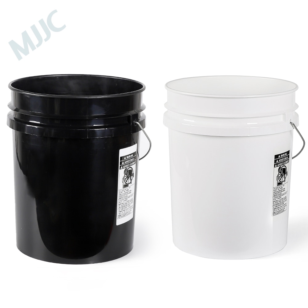 Mjjc Met Dual Emmer Twee Emmer Wassen Kit Elke Emmer 5 Gallon (20L) een Zwarte En Een Witte