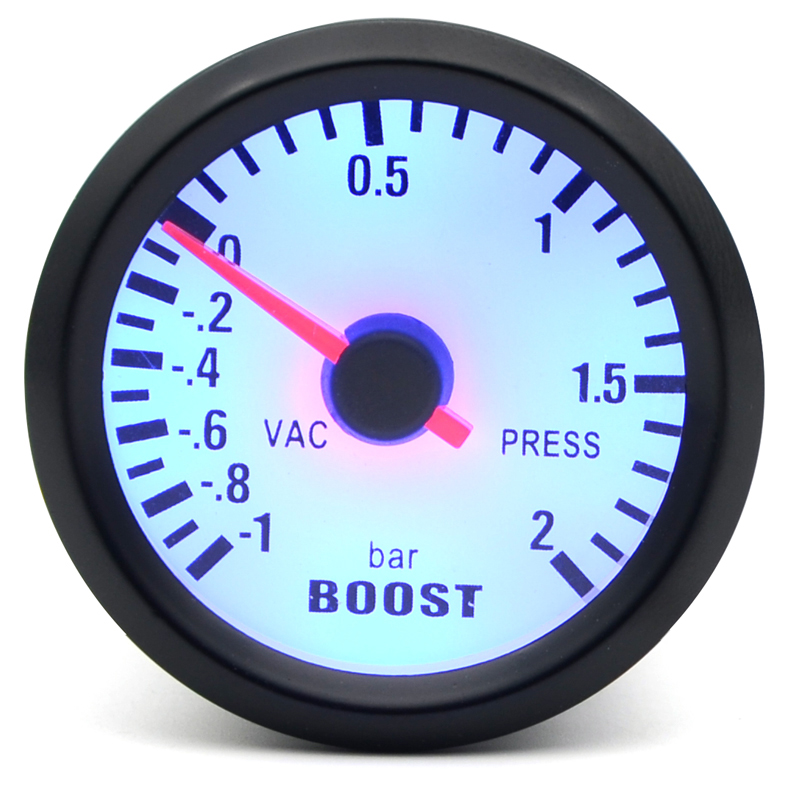 Schub/Wasser Temp/Öl Temp/Öl Presse/Spannung/Tachometer RPM Messgerät 52mm Analog LED schwarz fallen Mit Blau LED