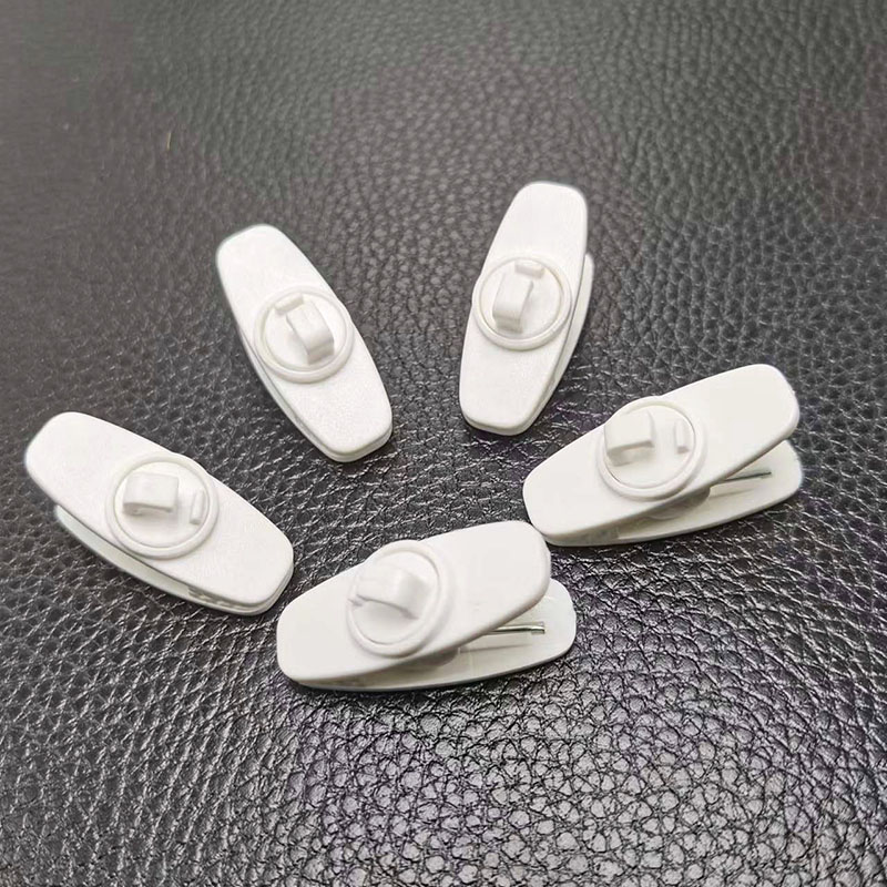 Pinces pour casque, casque, collier, clip, câble, écouteurs, accessoires pour MP3/4, protection: WHITE