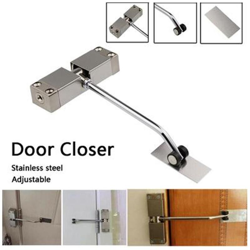 Adjustable Automatic Strength Spring Door Closer Hinge Single Door Closing Rated Strength Door Fire Adjustable Surface Chan F1E6