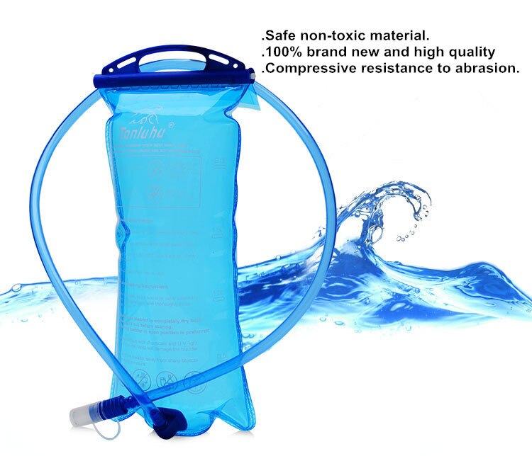 Udendørs sport 2l cykel vandpose bærbar miljøvenlig cykel vandflaske foldbar cykeltaske til camping vandring løb: Default Title