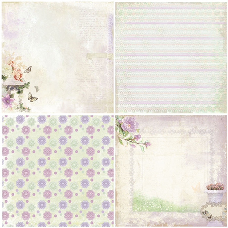 Bonitas flores para manualidades patrón de papel para DIY Scrapbooking 24 hojas/conjunto de papel de fondo almohadilla de cartulina tarjetas de hacer DIY Scrapbook