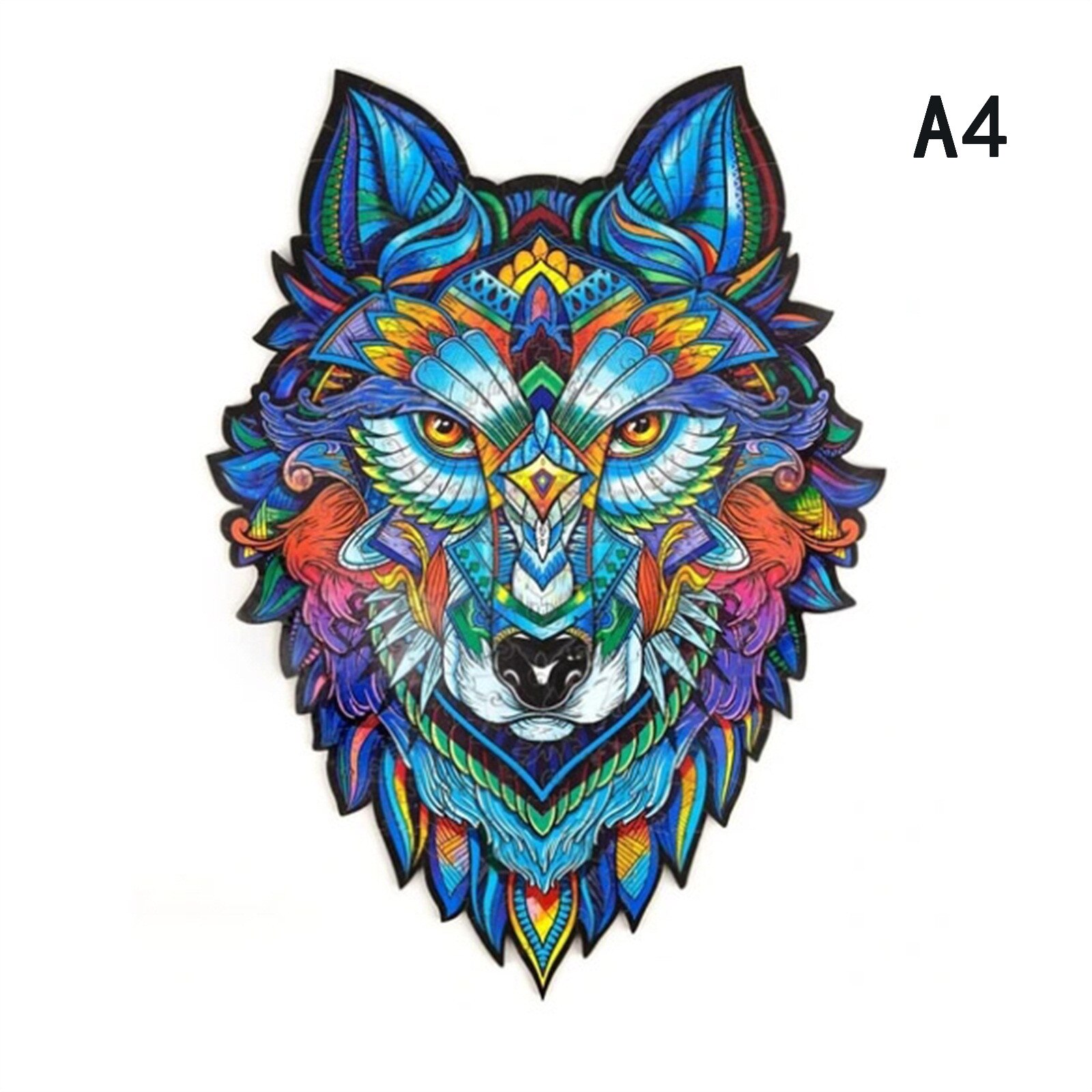 Holz Ebene Rätsel Für Erwachsene Diy Puzzle Jedes Stück Ist Ebene Geformt Rätsel Weihnachten Puzzle Puzzle Für freundlicher: Wolf Puzzle A4