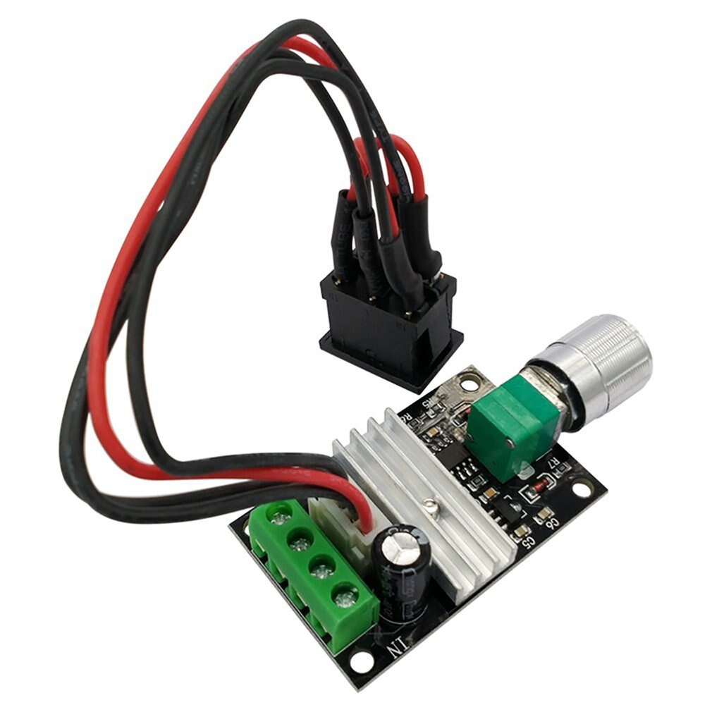 1pcs DC 6V 12V 24V 28V 3A PWM Motor Speed Controller Adjustable Speed DC Motor Driver Forward Reverse Switch