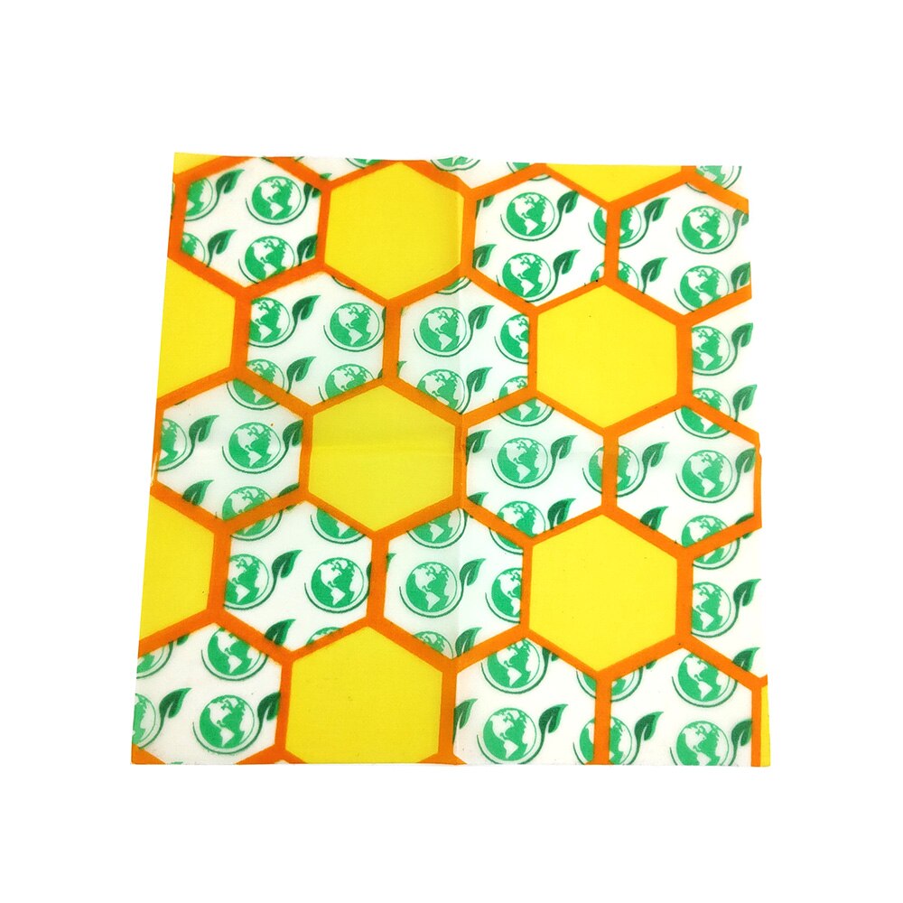 Herbruikbare Bijenwas Voedsel Wraps Wasbare Voedsel Opbergzakken Biologische Bijenwas Doek Wrap Silicone Voedsel Wrap Vervanging Voor Sandwich