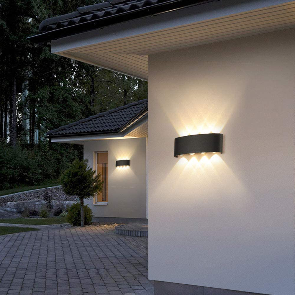 Buitenwandlamp Buiten Waterdicht IP65 Aluminium LED Lichtgevend Binnen Eenvoudig Modern Tuin Binnenplaats Villa Veranda Wandlamp