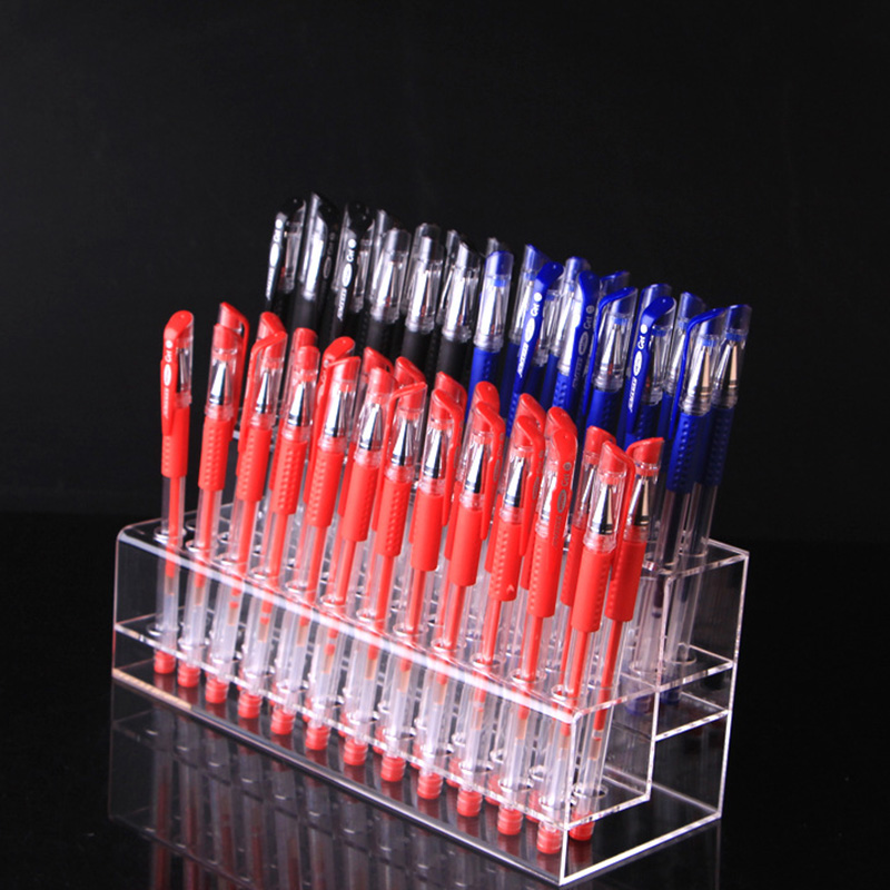 Porte-crayon à sourcils en plastique transparent, boîte de rangement de stylo de couleur cosmétique acrylique, présentoir de brosse à paupières, support de Table à domicile