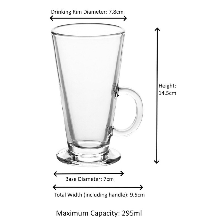 Clear Glass Coffee Mugs with Handle Juice Tea Glasses for /Cold Beverages Mug Set Thermal Shock Resistant Glass Water Cup