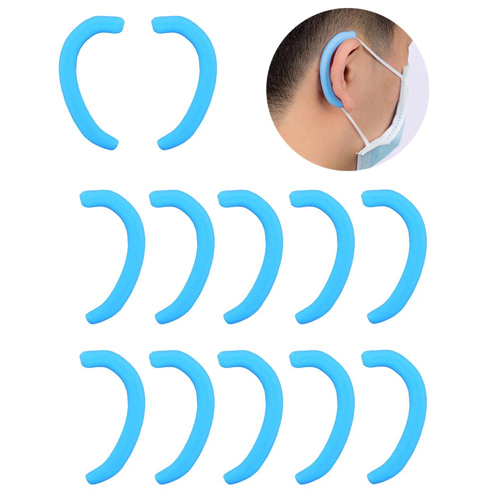 10 pièces en Silicone souple Earloop réutilisable anti-dérapant oreille poignées Extension crochet masque oreille crochet Anti-fuite Anti-douleur masque facial