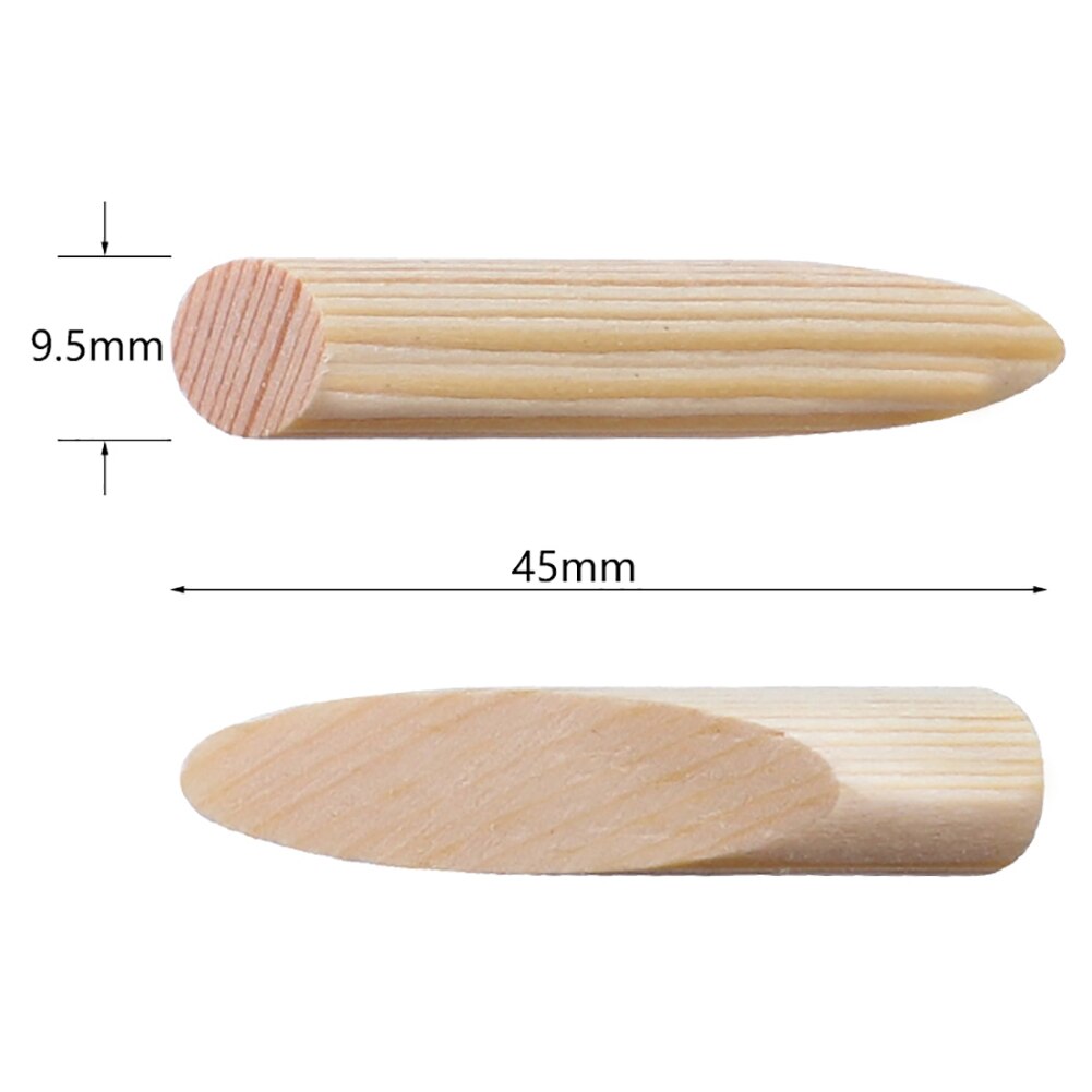 50 Uds. Mini tapones de agujero de bolsillo de madera maciza portátiles para carpintería accesorios de unión de muebles DIY para brocas de 9,5 MM