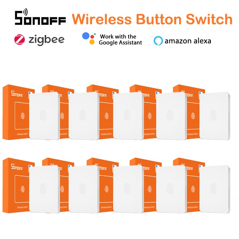 10Pcs Sonoff SNZB-01 Draadloze Schakelaar Smart Home Zigbee Versie Handige Knop Werkt Met Sonoff Zigbee Brug Ifttt Ewelink App