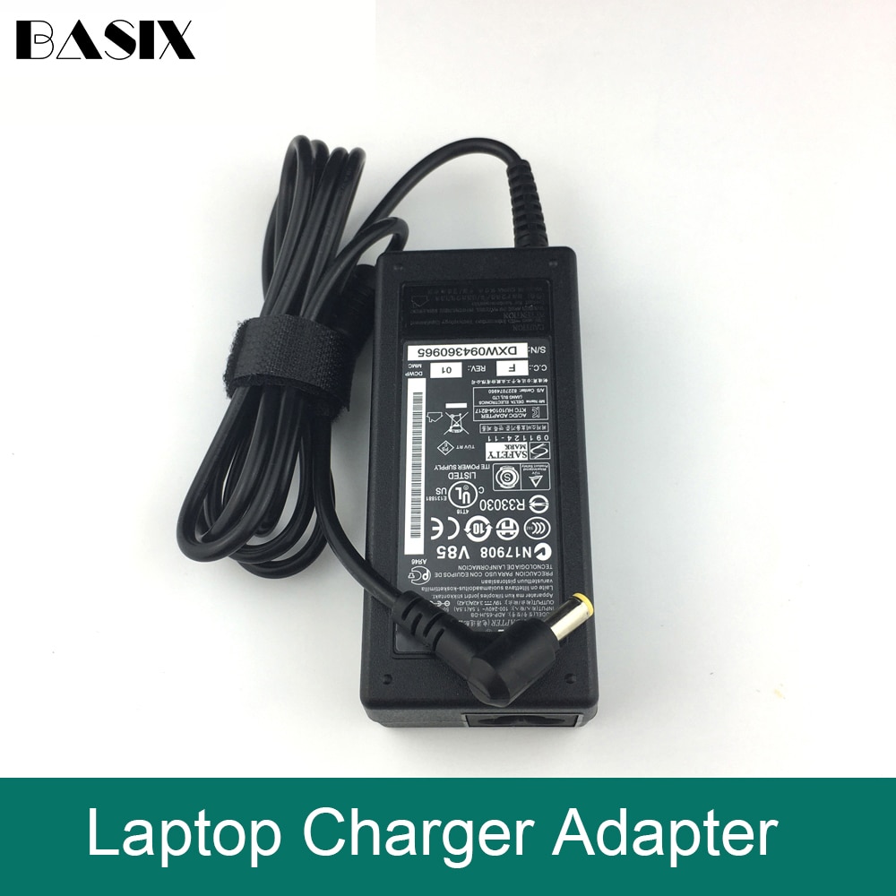 Basix ægte 65w 19v laptop oplader ac adapter power for-acer aspire 5310 5742 5742g 5742z 5742zg oplader