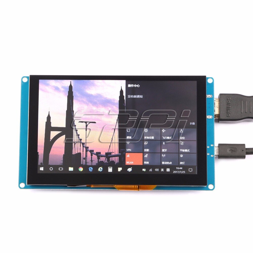 52Pi van CN/US! Gratis Driver 5 inch 800*480 Display Capacitieve Touchscreen Monitor voor Raspberry Pi 4 B Alle Platform/ PC