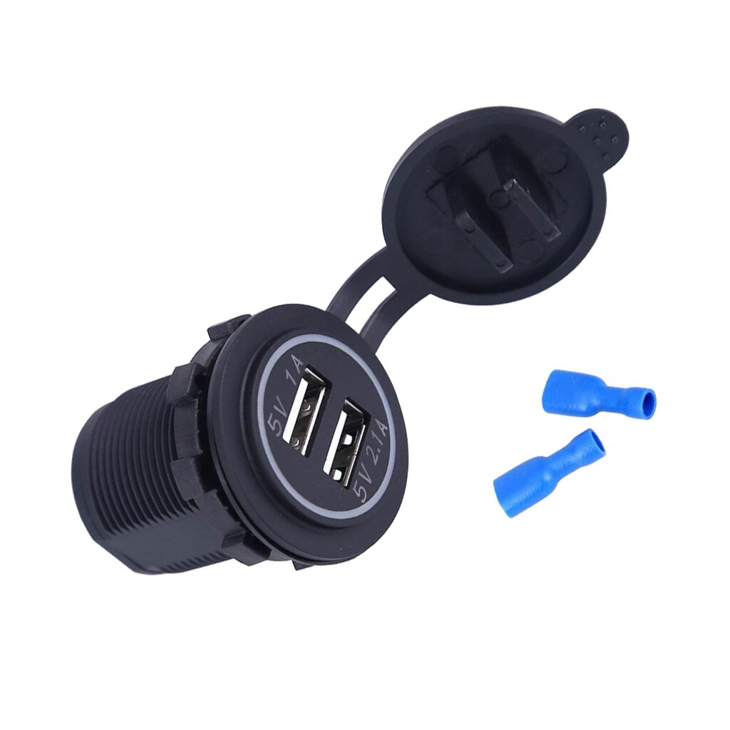 Easy Install Safety Charger Dual Charging Socket for iPhone for Samsung