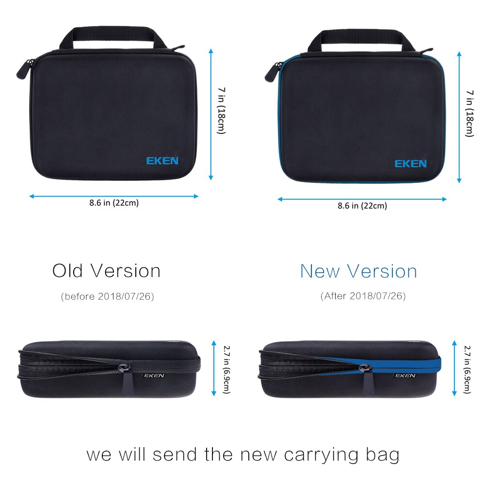 EKEN h9 h9r Draagtas Case Medium Size Anti-shock Opbergtas voor Go pro Hero 6 5 4 EKEN H9R H6S H5s SJCAM SJ4000 Camera Tas